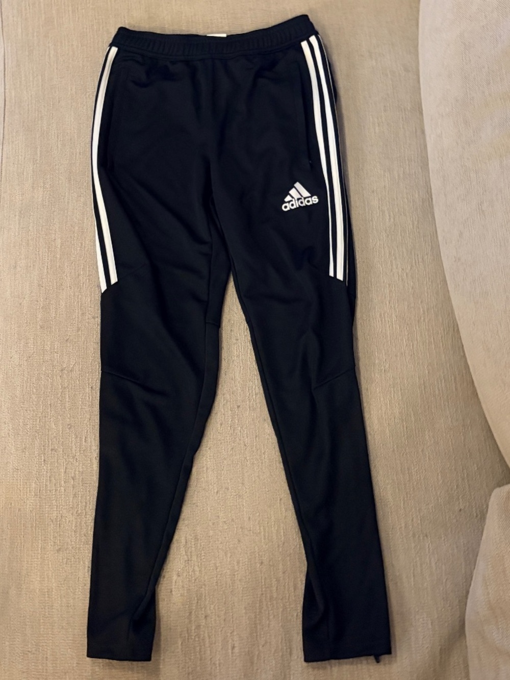 Adidas Tiro Training Pants/Track Pants - Black with White 3-Stripes Joggers